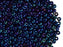 20 g 9/0 Rocailles Preciosa Ornela, Blau Iris Metallic, Tschechisches Glas