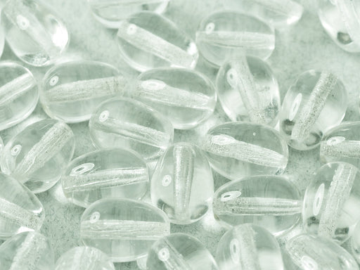Glastropfen 11x8mm Kristall Tschechisches Glas Farbe_Clear