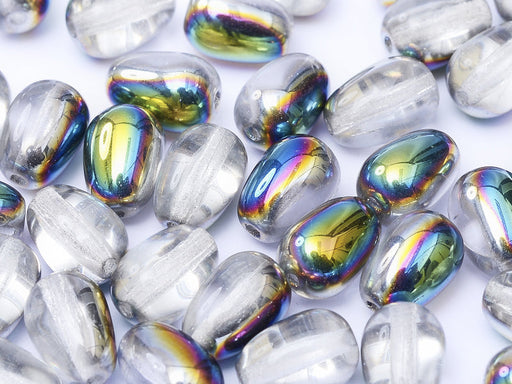 Glastropfen 11x8mm Kristall Glasmalerei Tschechisches Glas Farbe_Multicolored