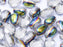 Glastropfen 11x8mm Kristall Glasmalerei Tschechisches Glas Farbe_Multicolored