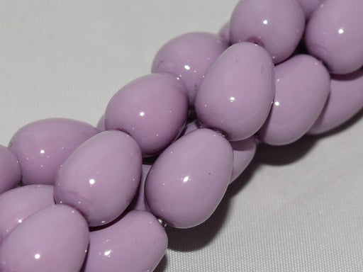 Glastropfen 11x8mm Lila Tschechisches Glas Farbe_Purple