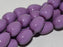 Glastropfen 11x8mm Stockrose violett Tschechisches Glas Farbe_Purple