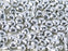 Herzperlen 6 mm Kristall  Labrador voll Tschechisches Glas Farbe_Silver