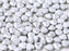 Herzperlen 6 mm Kristall geätzt Labrador voll Tschechisches Glas Farbe_Silver
