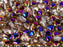 Herzperlen 6 mm Kristall Sliperit Tschechisches Glas Farbe_Multicolored