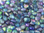 Herzperlen 6 mm Kristall geätzt Magische Blau Tschechisches Glas Farbe_Blue Farbe_ Multicolored