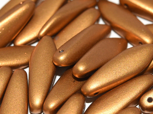 Dolchperlen 5x16 mm Gold spielen Tschechisches Glas Farbe_Gold