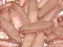 Dolchperlen 5x16 mm Kristall Terracotta Rot geätzt Tschechisches Glas Farbe_Red