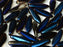 Dolchperlen 5x16 mm Kristall Voll Azuro Tschechisches Glas Farbe_Blue Farbe_ Multicolored