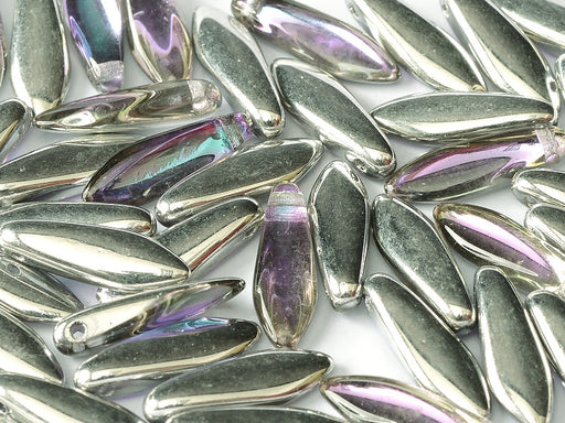 Dolchperlen 5x16 mm Kristall Glashalerei Hölle Tschechisches Glas Farbe_Multicolored