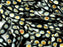 Dolchperlen 5x16 mm Schwarz Marea Punkte verfilzt Tschechisches Glas Farbe_Black Farbe_ Multicolored