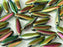 Dolchperlen 5x16 mm Jet Glasmalerei Full Tschechisches Glas Farbe_Multicolored