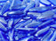 Dolchperlen 5x16 mm Sapphire Volle Argentische Flare Tschechisches Glas Farbe_Blue