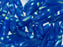 Dolchperlen 5x16 mm Undurchsichtiges Aqua AB-Streifen Tschechisches Glas Farbe_Blue