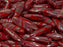 Dolchperlen 5x16 mm Undurchsichtiger Rote Celsian-Streifen Tschechisches Glas Farbe_Red Farbe_ Multicolored