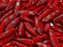 Dolchperlen 5x16 mm Undurchsichtiger Rote Vakuum Hämatit Streifen Tschechisches Glas Farbe_Red Farbe_ Grey