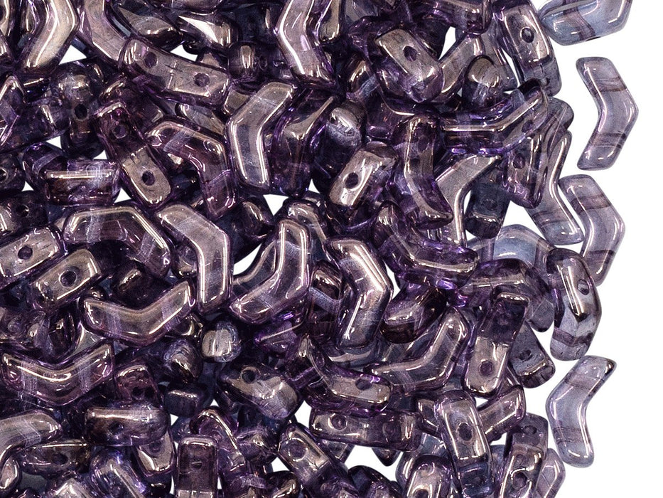 Glasperlen Arrow®  5x8 mm 2-Loch Kristall Vega Luster Tschechisches Glas Purple