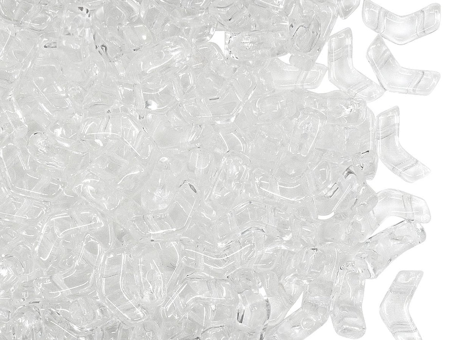 Glasperlen Arrow®  5x8 mm 2-Loch Kristall Tschechisches Glas Clear