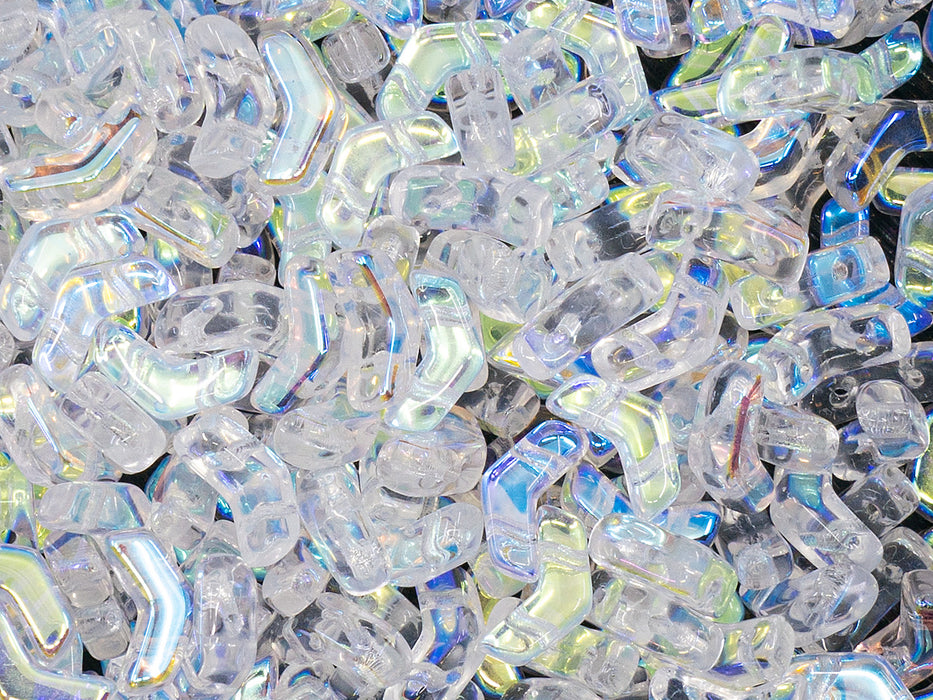 50 pcs Arrow® Beads 5x8, 2-Loch , Kristall AB, Tschechisches Glas