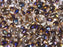 Teardrop Perlen 6x9mm Kristall Azuro Tschechisches Glas Farbe_Grey Farbe_ Blue