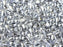Teardrop Perlen 6x9mm Kristall Labrador Tschechisches Glas Farbe_Silver