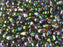 Teardrop Perlen 6x9mm Kristall Magische Orchidee Tschechisches Glas Farbe_Green Farbe_ Multicolored