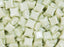 Glasperlen WibeDuo® 8x8 mm 2-Loch Kreideweißer Minzglanz Tschechisches Glas Farbe_Green