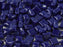 Glasperlen WibeDuo® 8x8 mm 2-Loch Opak Dunkelblau Tschechisches Glas Farbe_Blue