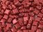 Glasperlen WibeDuo® 8x8 mm 2-Loch Lava Rot Tschechisches Glas Farbe_Red