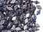 30 pcs Diamonduo™ Beads 5x8 mm, 2-Loch , Prismenperlen Kristall Stormy Seas, Tschechisches Glas (Diamonduo™ Beads)