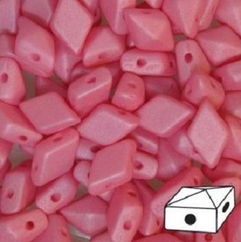 Diamonduo™ Beads 5x8 mm 2-Loch  Rosa matt Tschechisches Glas  Farbe_Pink