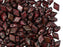 30 pcs Diamonduo™ Beads 5x8 mm, 2-Loch , Opak Rot Bronze Luster, Tschechisches Glas (Diamonduo™ Beads)