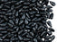 600 St. DropDuo® Perlen 3x6mm Zwei Löcher, Böhmisches Glas,Schwarz Hämatit