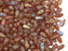 600 St. DropDuo® Perlen 3x6mm, 2-Loch, Kristal orange schimmernd mattiert, Tschechisches Glas