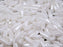 50 St. Dagger Kleine Gepresste Perlen 3x10mm, Weiß irisierend, Tschechisches Glas