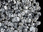 50 St. ES-O® Perlen Estrela, Runde 5mm mit zwei Löchern, Böhmisches Glas, Kristall Labrador