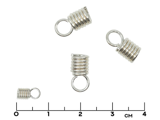 Abschlusskappe 4x7 mm Silber Metall Silver