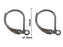 2 St. Leverback Earwires mit einer Schleife, rhodiniert, 1 Paar
