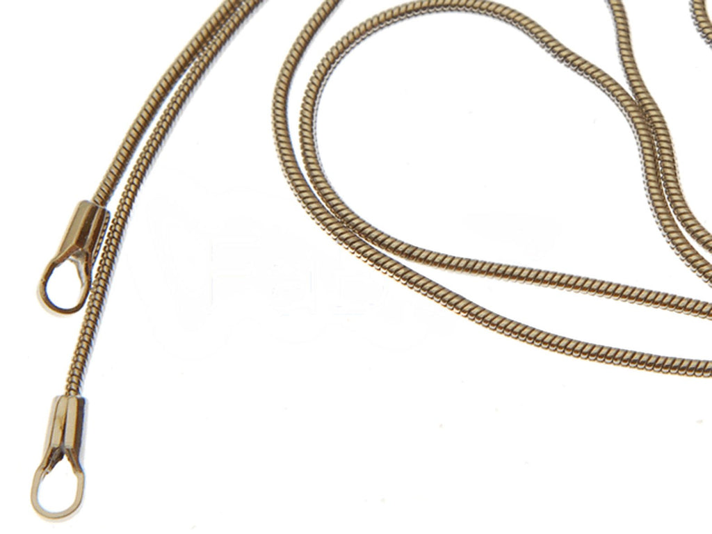 1 St. Kette mit Clasp 48 cm, Rhodium überzog