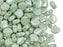 Ginkgoperlen 7.5x7.5x3.4 mm 2-Loch  Kreide Hellgrün Luster Tschechisches Glas  Green