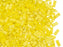 5 g Halb Tila Perlen 5x2.3x1.9 mm, 2-Loch, Opaque Yellow Matt AB, Miyuki Japanese Perlen