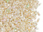 5 g Halb Tila Perlen 5x2.3x1.9 mm, 2-Loch, Ivory Pearl Ceylon AB, Miyuki Japanese Perlen