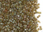 5 g Halb Tila Perlen 5x2.3x1.9 mm, 2-Loch, Transparent Saffron Picasso, Miyuki Japanese Perlen
