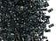 5 g Halb Tila Perlen 5x2.3x1.9 mm, 2-Loch, Opaque Smoke Black Picasso, Miyuki Japanese Perlen