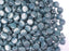 50 Stück Ilos® par Puca® Beads 5x5 mm, Opak Blau Ceramic Look, Tschechisches Glas