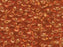 Lange Magatama Perlen 4x7 mm Orange mit versilbertem Loch  Japanische Glasperlen Miyuki Orange