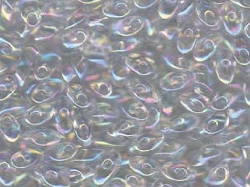 Lange Magatama Perlen 4x7 mm Kristall AB Japanische Glasperlen Miyuki Multicolored