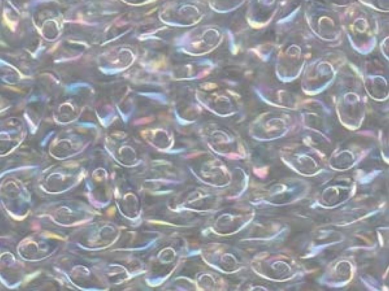 Lange Magatama Perlen 4x7 mm Kristall AB Japanische Glasperlen Miyuki Multicolored