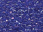 Lange Magatama Perlen 4x7 mm Transparent Hell Saphir AB Japanische Glasperlen Miyuki Blue Multicolored