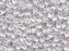 Lange Magatama Perlen 4x7 mm White Pearl Ceylon Japanische Glasperlen Miyuki White